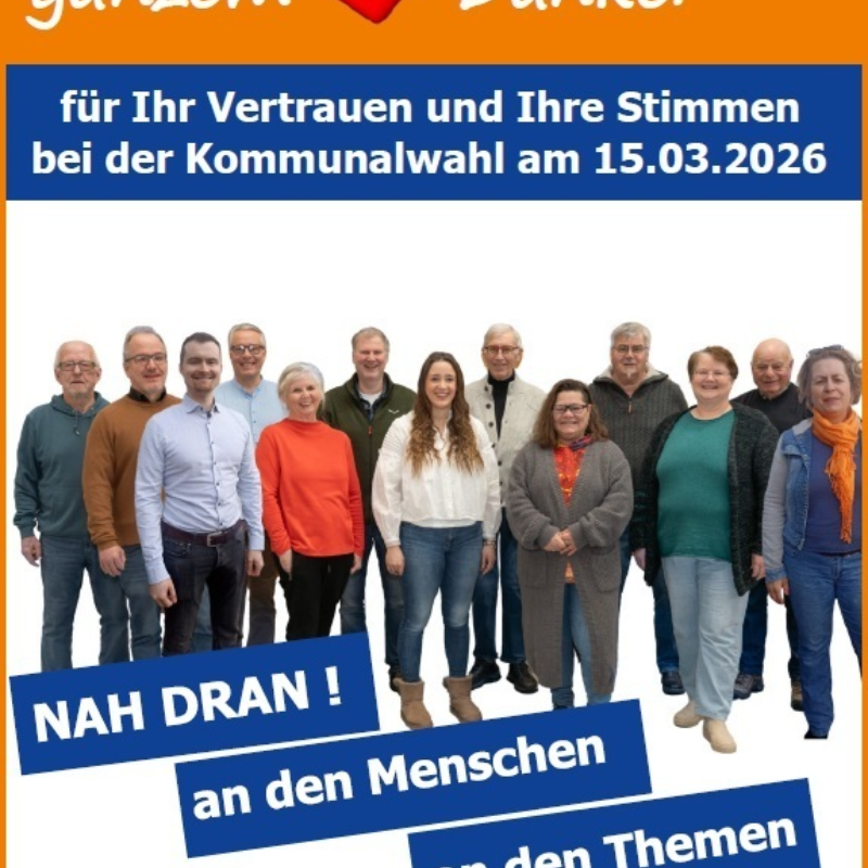 Wir sagen DANKE!