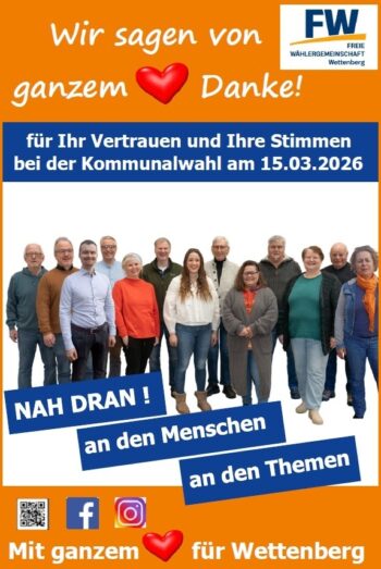Wir sagen DANKE!