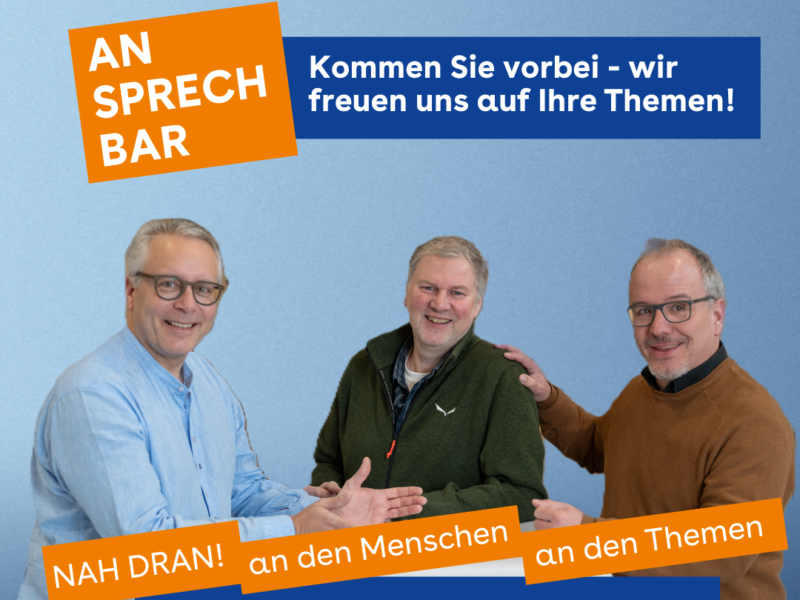 Kommt zur FWG-AnSprechBar am Wochenende 6./7. Februar 2026!