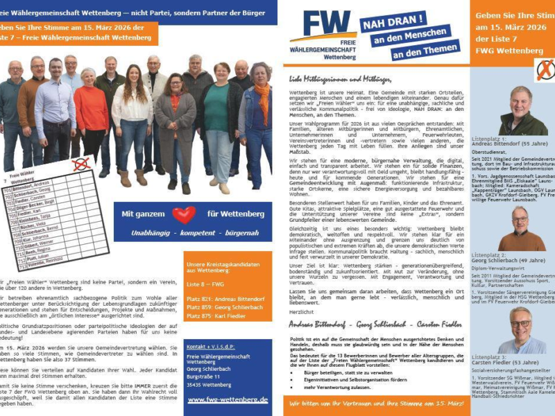 Unser Flyer zur Kommunalwahl 2026